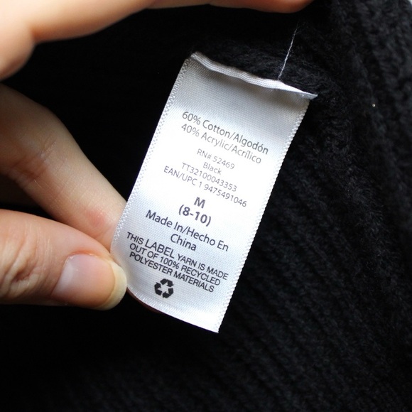 Chunky Thick Knit Sweater Black - Picture 5 of 8